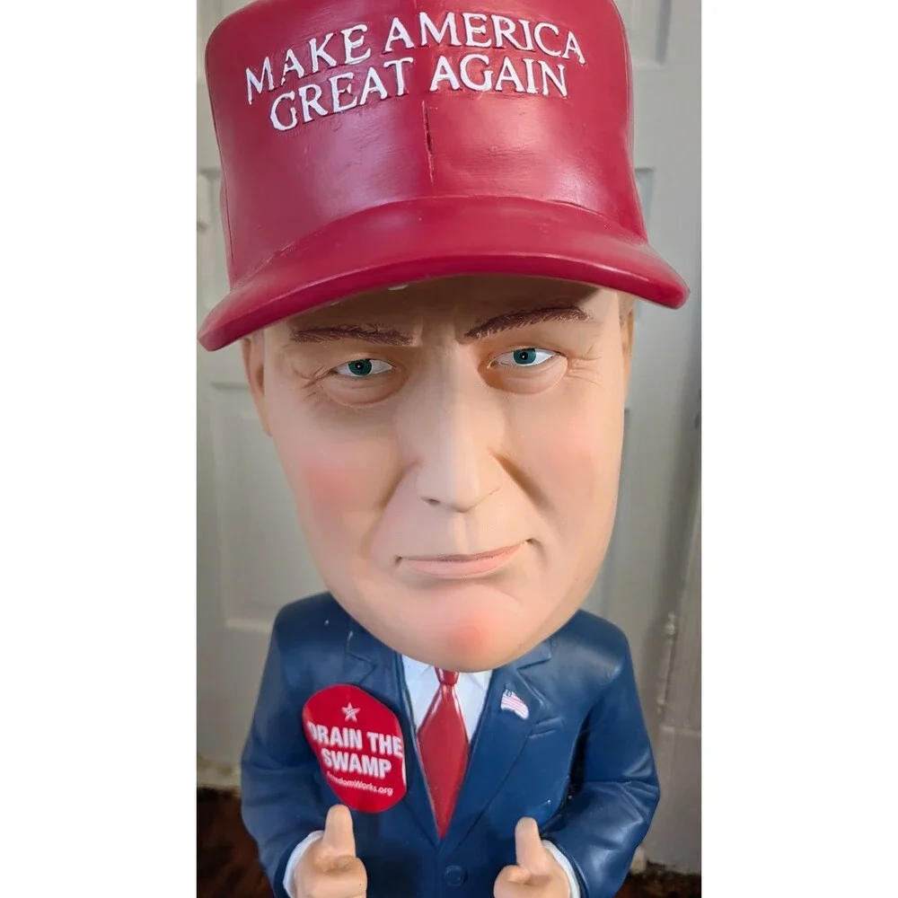 Trump Maga Drain The Swamp 3 Ft Bobble Head Statue 2016 Campaign